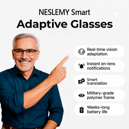 NESLEMY™ Smart Glasses with Adaptive Light Control